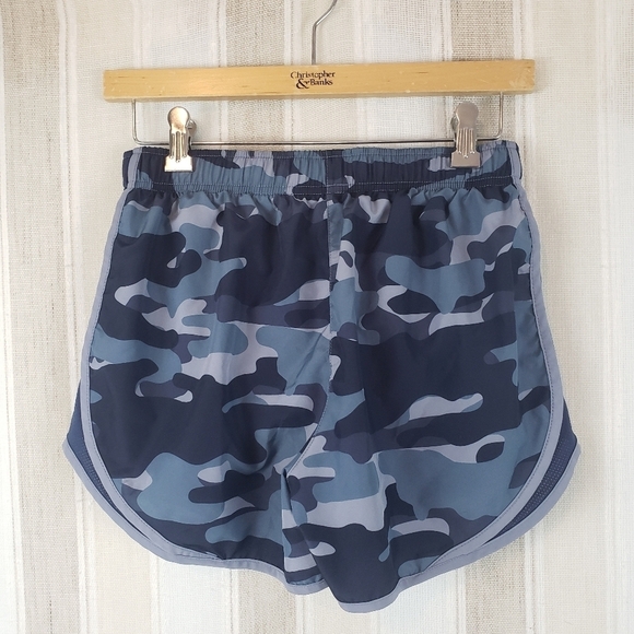 Nike Dri-fit Athletic Pull On Shorts Blue‎ Camo Size Small Activewear - Picture 10 of 10